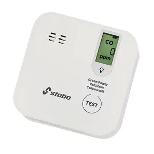 Детектор угарного газа Stabo CO Alarm IV Wireless, батарейный 3 В, белый