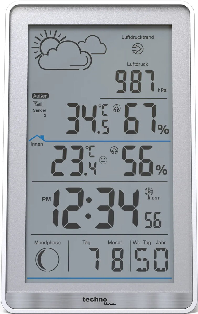 Digitālā laikapstākļu stacija TechnoLine WS 9218