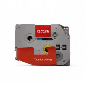 Лента для маркировки Capture CA-TZE731 Белая на черном нейлоновая совместимая с Brother P-Touch 2.4 см х 8 м