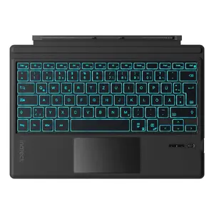 Inateck QWERTZ Bluetooth Keyboard KB02027 — Black, Touchpad, Built‑in 500 mAh Battery, Bluetooth for Surface Pro series