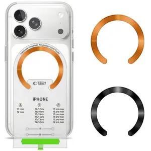 MagSafe ring accessory Tech-Protect MagSafe Ring MMP-210, 2 pcs, black/orange
