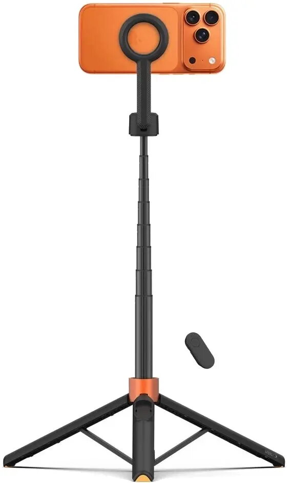 Selfie statīvs-tripods Tech-Protect L10S — oranži/melnā
