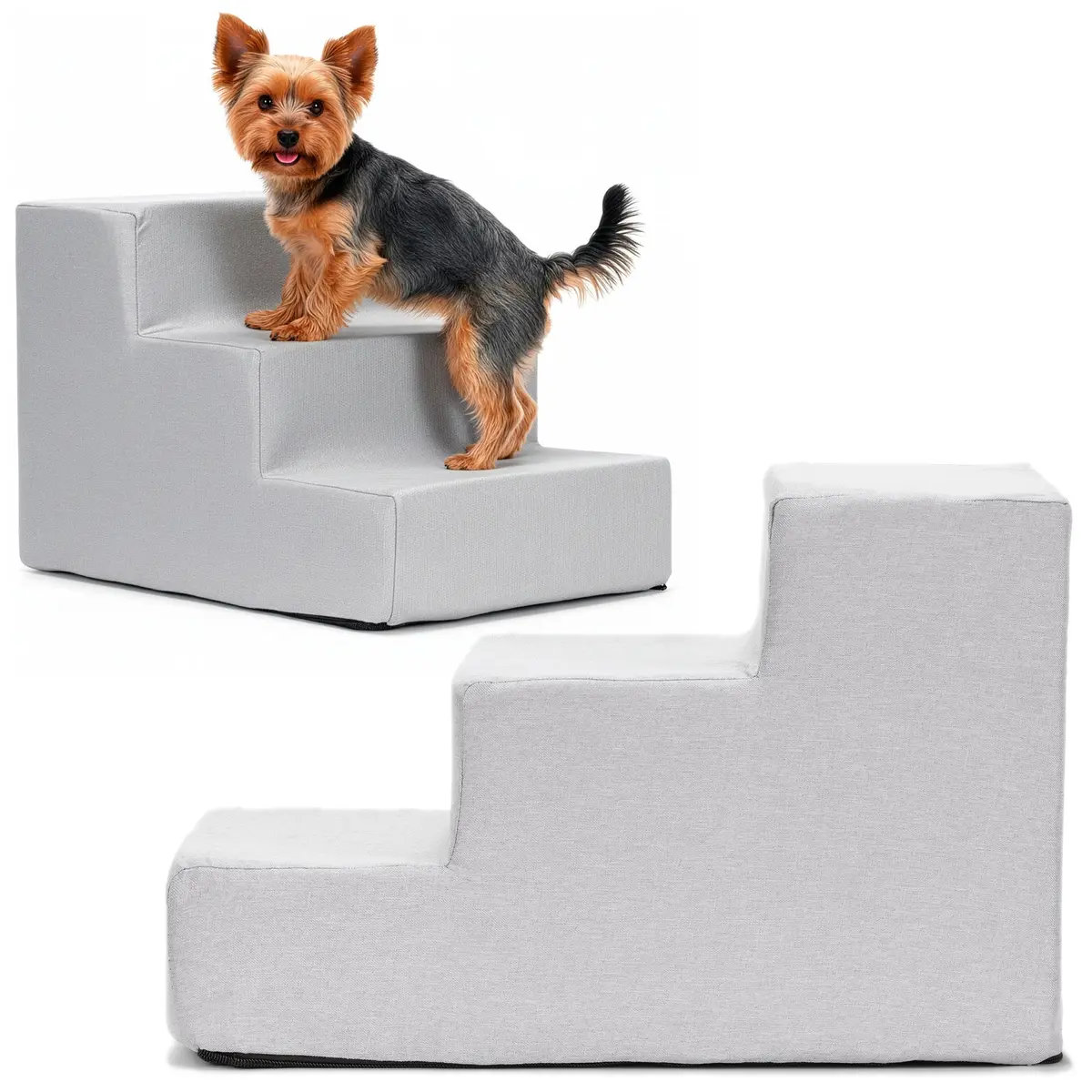 Dog stairs Springos PA0338 — 3-step 45×30×30 cm Photo 2
