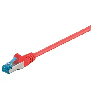 Network cable GOOBAY CAT 6a SFTP PiMF 25 cm Red