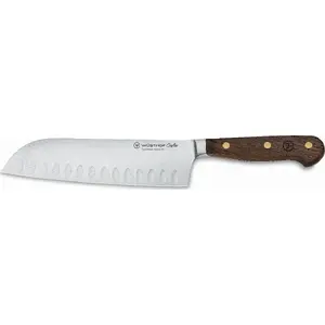 Knife Wusthof Crafter Santoku 17 cm with Hollow Edge, Oak Handle