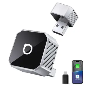 Wireless CarPlay and Android Auto adapter Ottocast T3 Mini Pot — Silver