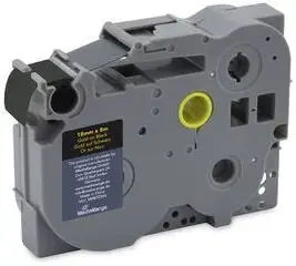 Label tape cartridge MediaRange for Brother TZ-344 / TZe-344 18 mm × 8 m black on transparent