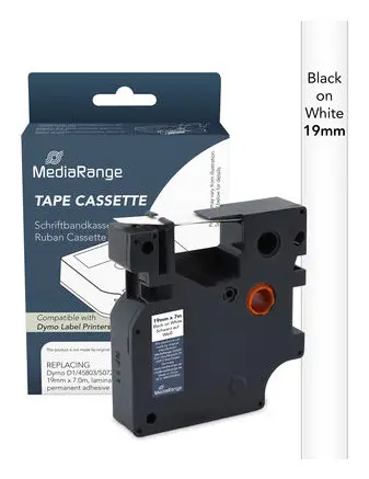 MediaRange Plastmasas lentes kasete Dymo etiķešu