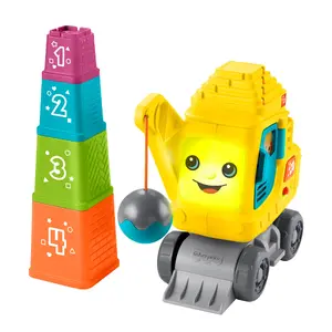 Rotaļu celtņis Fisher-Price Count and Stack Crane JFF16 — komplekts kārtošanai un skaitīšanai