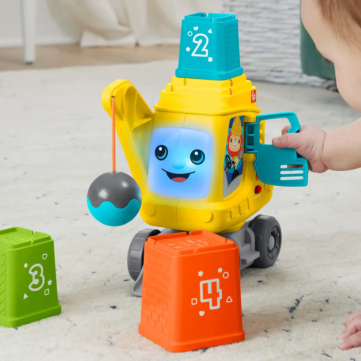 Игрушечный кран Fisher-Price Count and Stack Crane JFF16 Photo 4