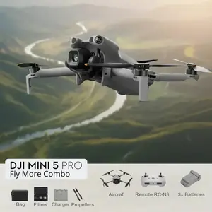 DJI MINI 5 PRO Fly More Combo (RC-N3) lightweight 249g drone with 50MP sensor, Lidar, 3x batteries, remote control