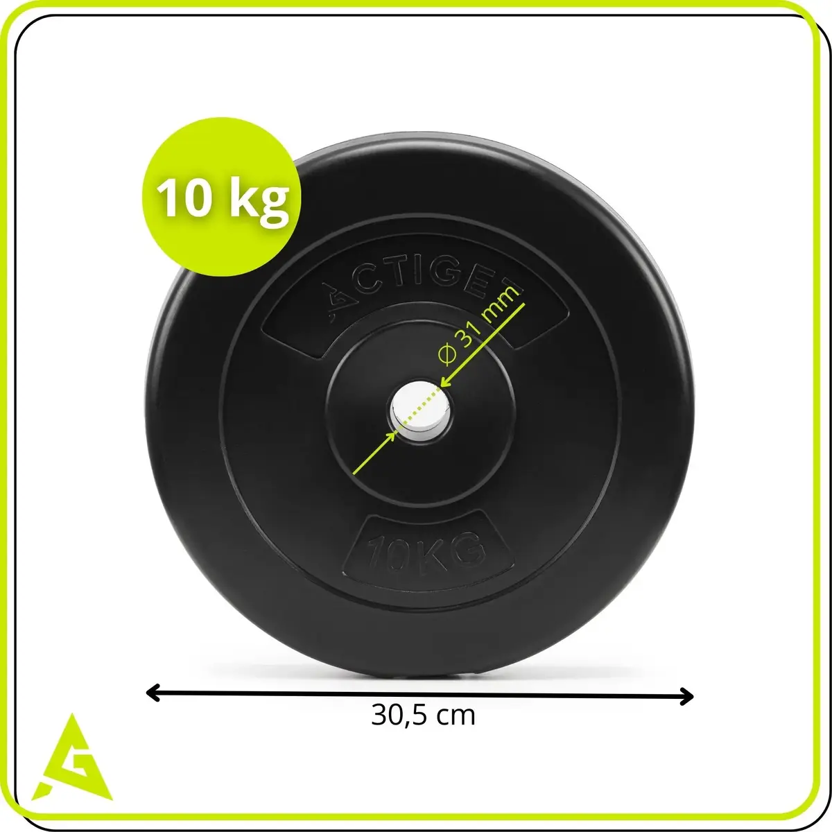 Kompozīta svaru plate 10 kg Springos ACT0075 Photo 5