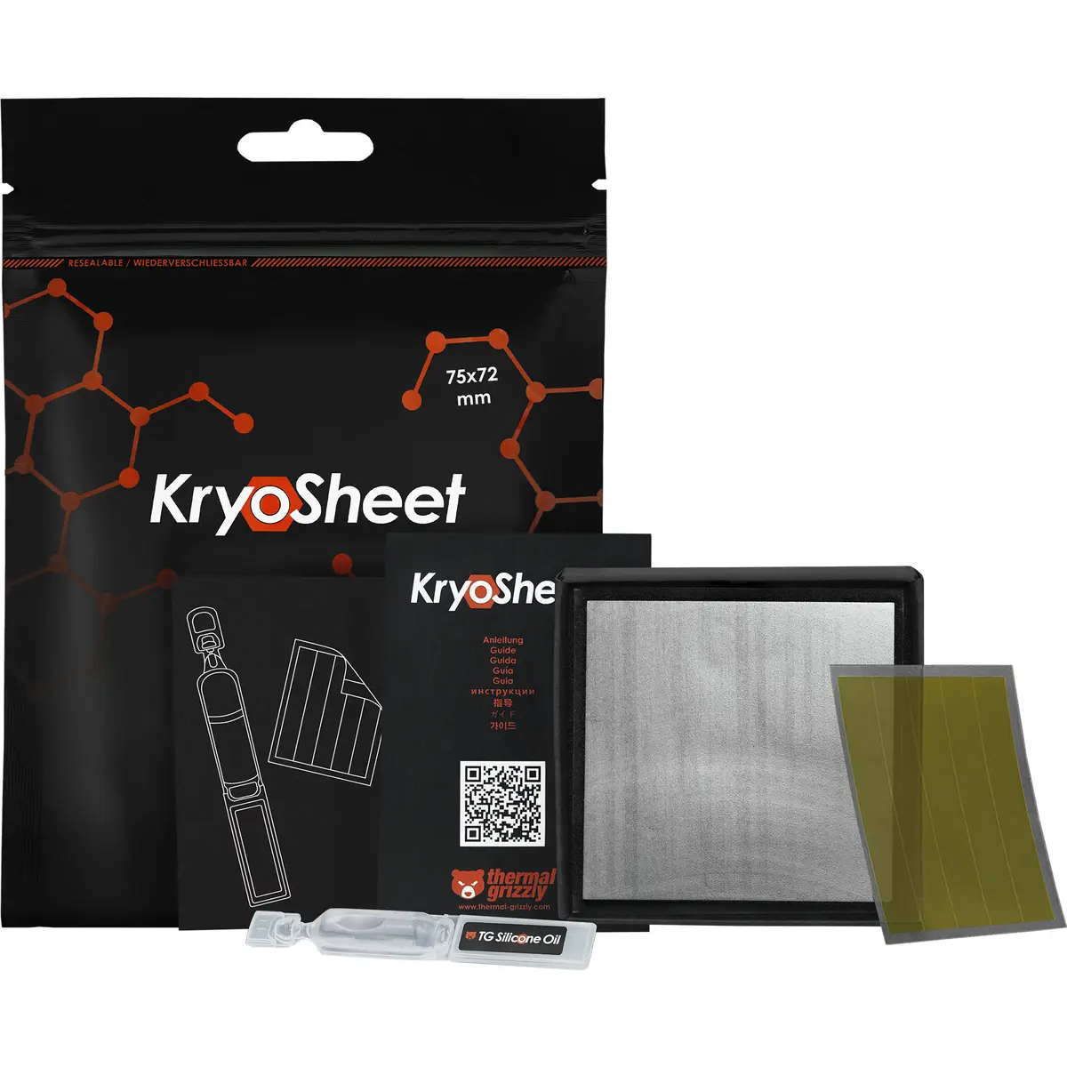 Thermal Grizzly KryoSheet termoplokšne 75×72 mm