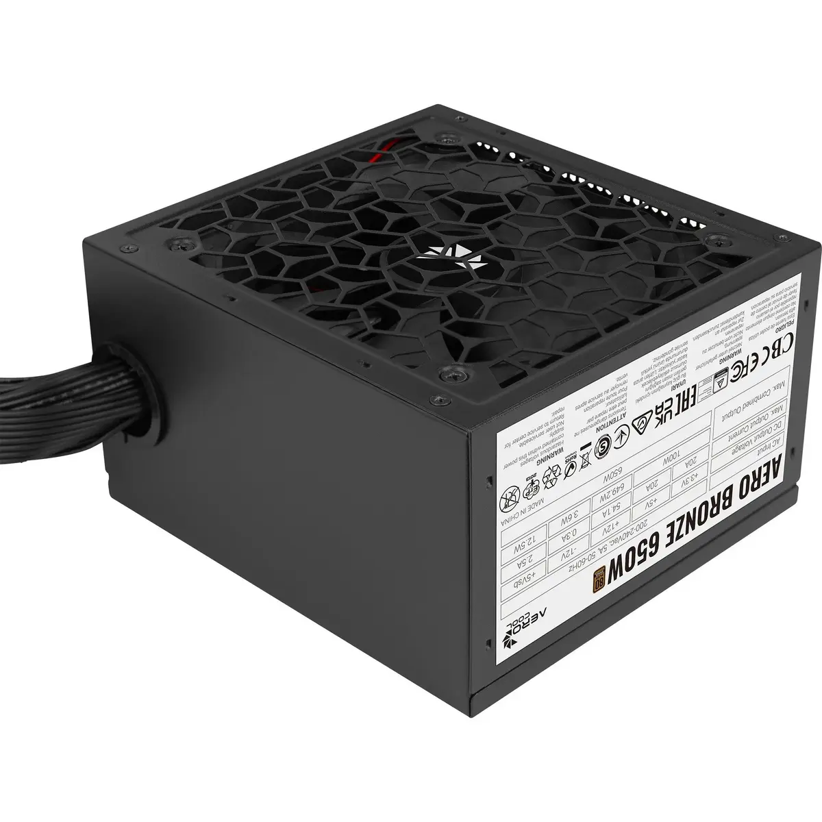AEROCOOL B509A Flow-G-BK-v1 корпус с Aero 650 БП Photo 3