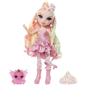 Modelelle MGA Entertainment Rainbow High Rainbow Shimmers with Slime — Bella, 280 mm, audums un plastmasa, rozā