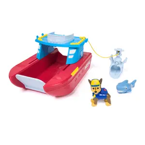 Игрушечный корабль Spin Master PAW Patrol Sea Patroller с фигугуркой Чейза и акулы, 2 режима патрулирования, пластик, разноцветный, от 3 лет