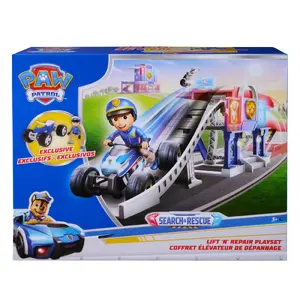 Spēļu komplekts spinmaster PAW Patrol Search & Rescue Lift 'N' Repair — vairāk nekā 30 collu, ar ekskluzīvu figūriņu un transportlīdzekli