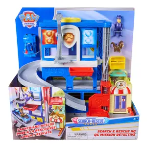 Playset Spinmaster PAW Patrol Pup Squad Search & Rescue HQ with Chase Racer, Humdinger Figure & Kitty Pal, ages 3+