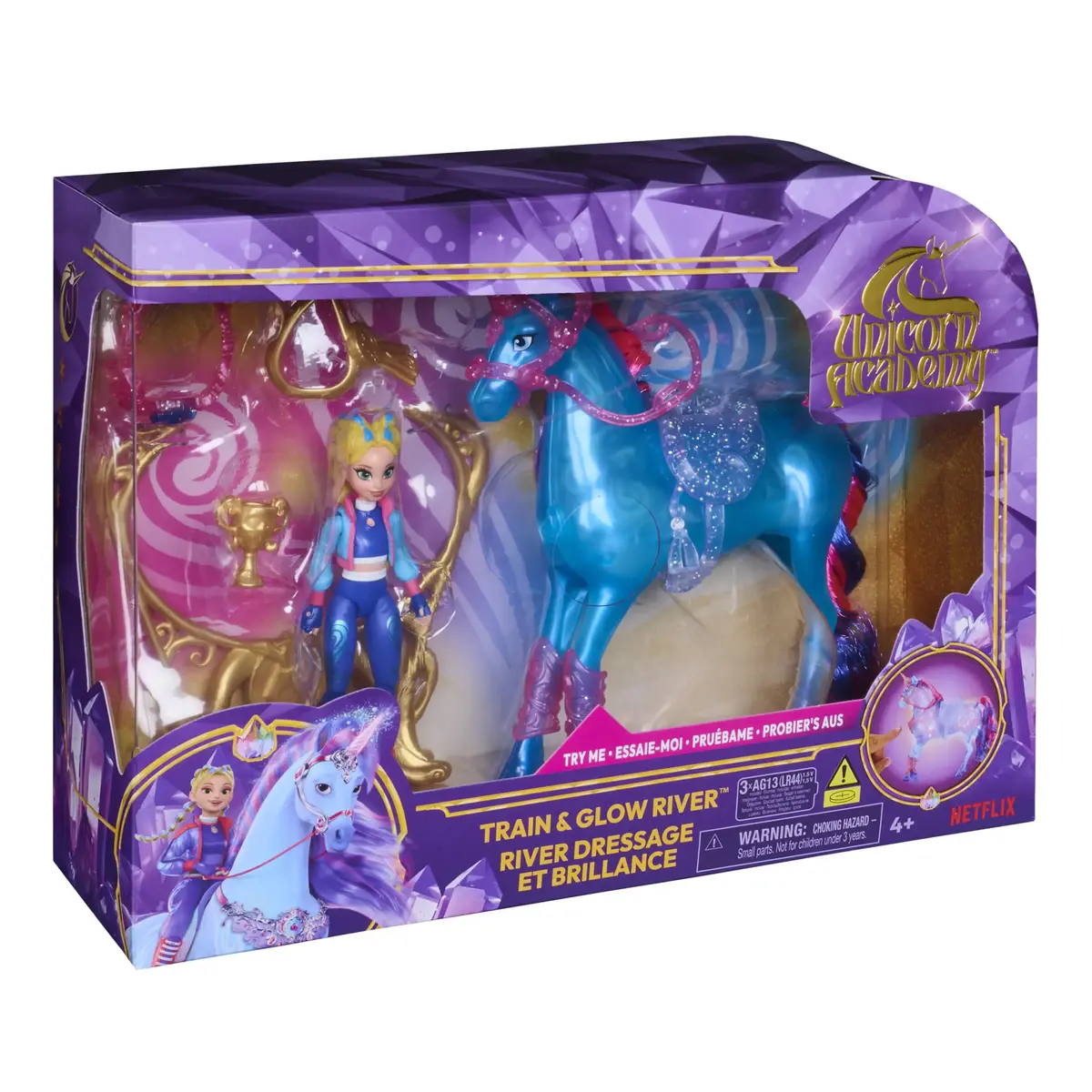 Spin Master Unicorn Academy Train & Glow River Unicorn с Изабель Photo 8