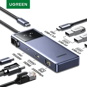 UGREEN CM888 Uno USB-C daudzfunkcionāls hubs — USB-C 3.2 Gen1 PD 85W, HDMI 4K@60Hz, USB-A 3.0