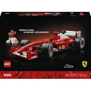 LEGO set Ferrari F2004 and Michael Schumacher 11375 – collectible model car and minifigure