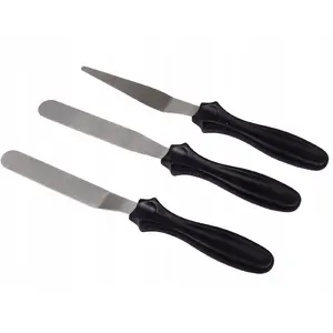 Pastry Decorating Spatula Set Brunbeste BB-1693 — 3 pieces, assorted shapes for icing and smoothing