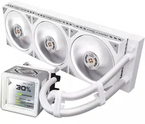 ASROCK ASRock Steel Legend 360 LCD liquid CPU cooler with 360mm radiator, RGB display