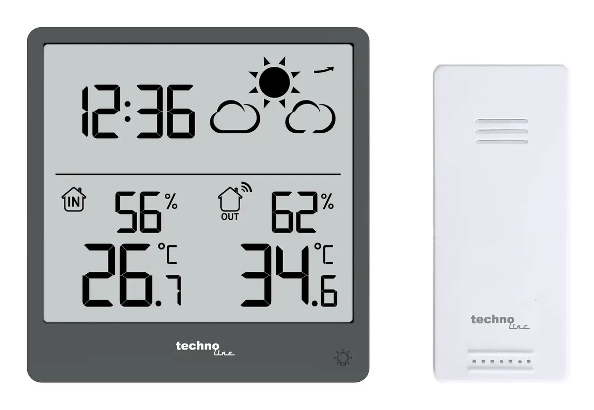TechnoLine WS 9138 digital weather station Photo 2