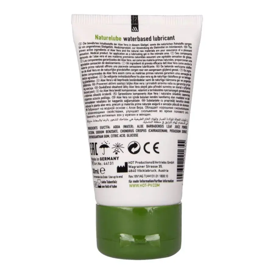 Водная смазка HOT Nature Lube с алоэ 30 мл Photo 2