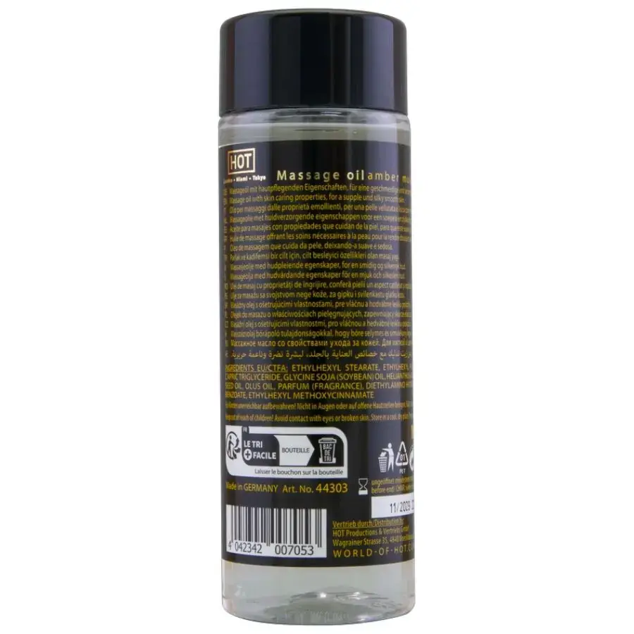 Massage oil HOT Amber & Musk 100 ml Photo 2