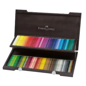 Жёсткий пенал Faber-Castell 117513 — деревянный корпус, коричневый
