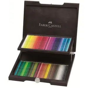 Pen and pencil set Faber-Castell 117572 — wood housing, multicolour, 78 pieces