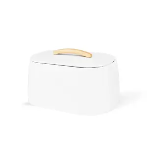 Хлебница Maestro MR-1675-WHITE — белая коробка для хранения хлеба