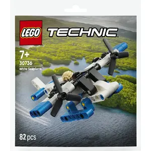 Construction set LEGO Technic White Seaplane 30736 – Technic model kit, modular build parts