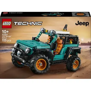 Technic SUV LEGO Jeep Wrangler Rubicon 42227 — buildable model with realistic steering and suspension