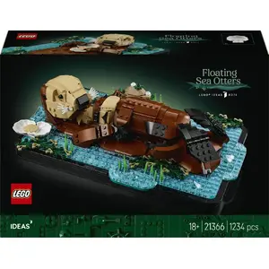 LEGO Ideas set 21366 Floating Otters — collectible buildable display model