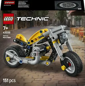 LEGO Technic Yellow Motorcycle 42225 — LEGO brand Technic model 42225, display model kit