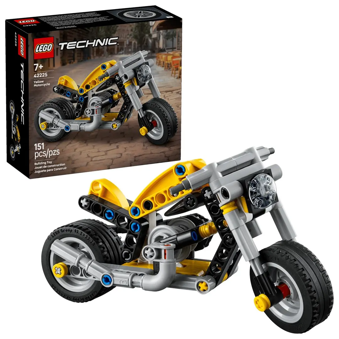 LEGO Technic Dzeltens motocikls 42225 —