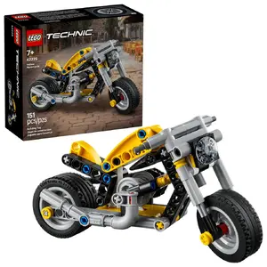 LEGO Technic Yellow Motorcycle 42225 — LEGO brand Technic model 42225, display model kit