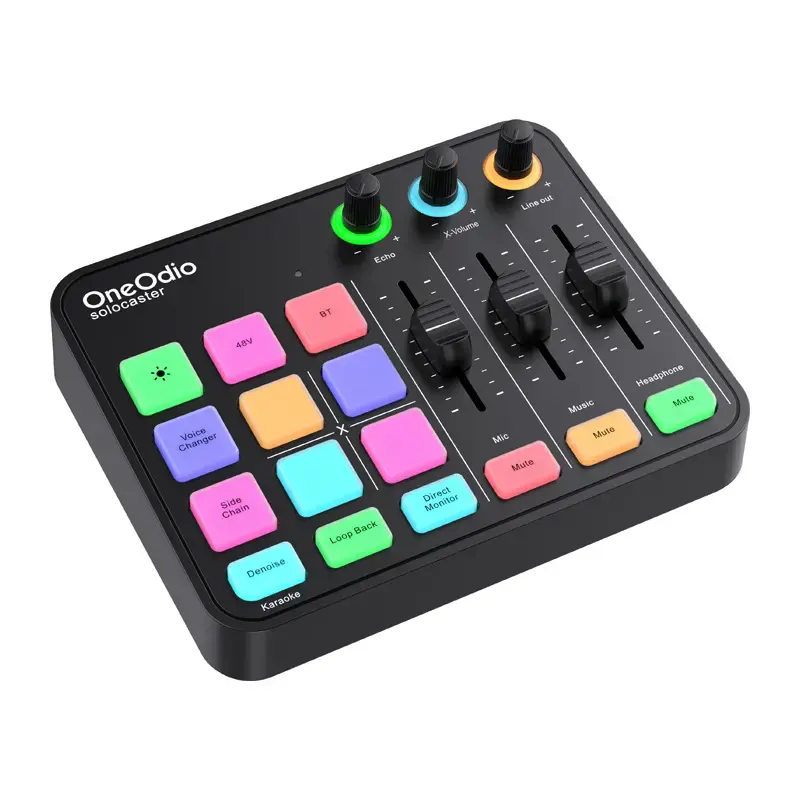 OneOdio Solocaster аудиомикшер и USB звуковая карта Photo 2