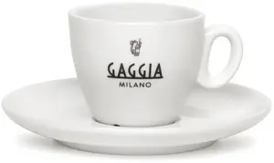 Espresso cup set Gaggia Milano — 6 pieces ceramic cups, small serving size