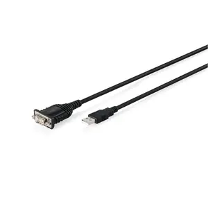 USB 2.0 to RS232 adapter cable DIGITUS DA-70172, 1.8 m, FTDI FT232RNL chipset, USB Type-A to DB9