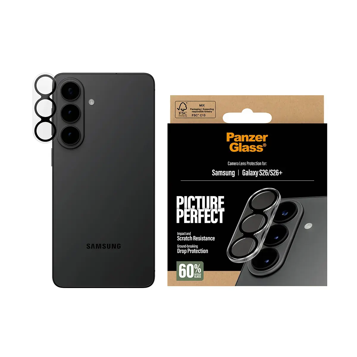 PanzerGlass kameras aizsargstikls Samsung Galaxy S26/S26+ Photo 2