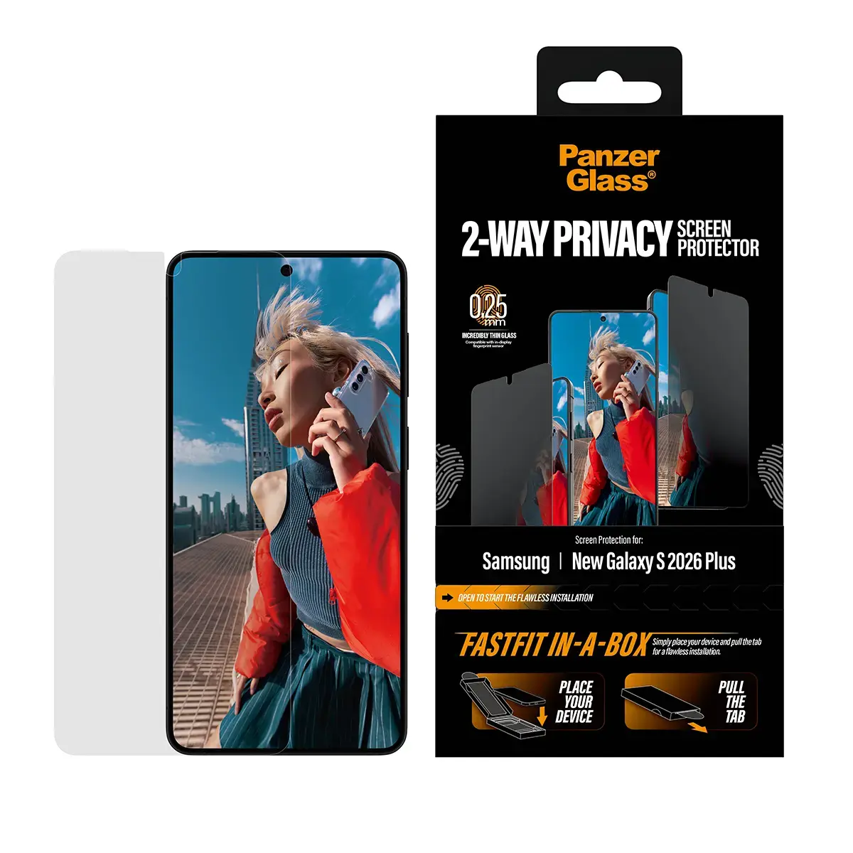 PanzerGlass 2-Way Privacy priekš Samsung New Galaxy S 2026 Plus Photo 2