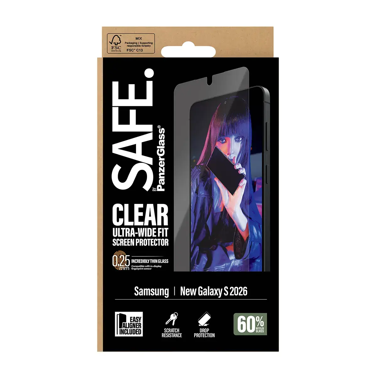 PanzerGlass SAFE by ekrāna plēve priekš Samsung New Galaxy S 2026 Photo 3