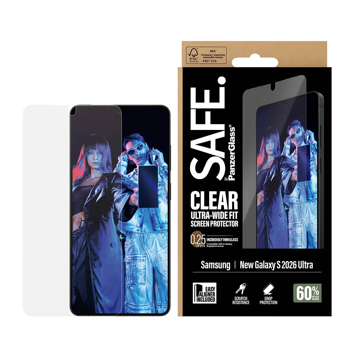 PanzerGlass SAFE screen protector for Galaxy S 2026 Ultra Photo 2