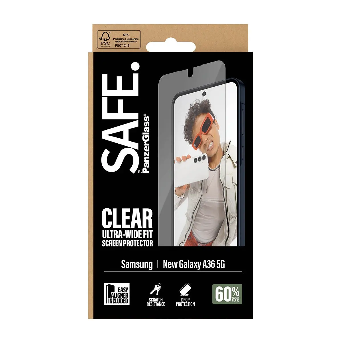 PanzerGlass SAFE ekrāna aizsargs Samsung Galaxy A37 5G Photo 11
