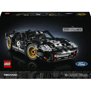 LEGO Technic 42223 1966 Ford GT40 Mk II гоночный автомобиль — масштабная модель, Technic конструктор, подвижные элементы