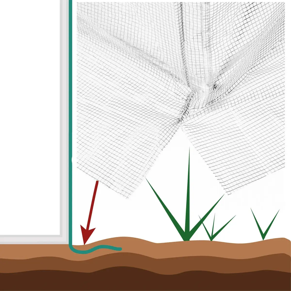 Greenhouse tunnel Springos GT0010 3×2×2 m Photo 7