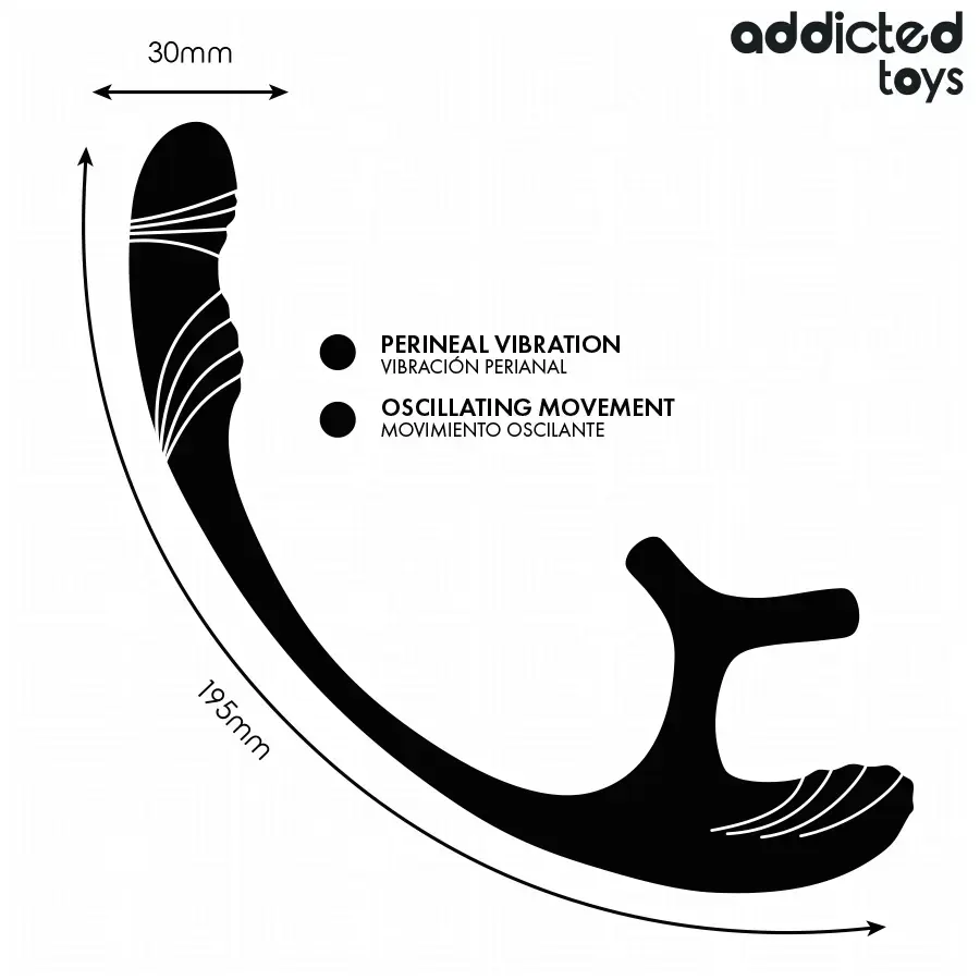 Anal plug with vibration — addicted toys D-245122 Photo 5